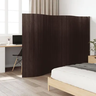 Obrázek produktu pro Paraván tmavě hnědý Šířka 400 cm Výška 165 cm Bambus