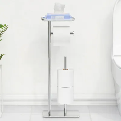 Produktbild von Stehender Toilettenpapierhalter Edelstahl 4-Rollen