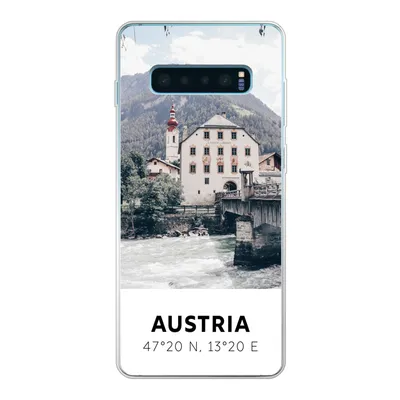 Produktbild von MuchoWow® Handyhülle Schutzhülle Hülle für Samsung Galaxy S10 Lite Österreich - Wasser - Alpen Silikon Softcase Handy Hülle - Schutz