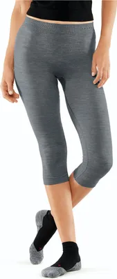 Image de Collants 3/4 FALKE Wool-Tech Light pour femme, gris chiné, taille S