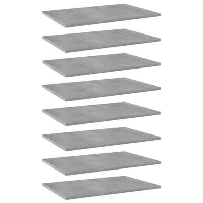 Produktbild von Möbel Bücherregal-Bretter 8 Stk. Betongrau 60x40x1,5 cm Holzwerkstoff - Wandregale 805259