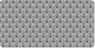 Produktbild von MuchoWow® Mauspad Mousepad Muster - Abstrakt - Schwarz - Jugendstil 60x30 cm - Mousepads - Maus Mat - Pad - Mausunterlage - Nachhaltig