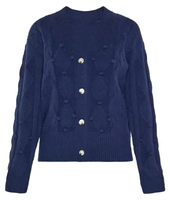 Zdjęcie produktu dla HYPATE - sweter damski, kolor: granatowy. Rozmiar: M/L