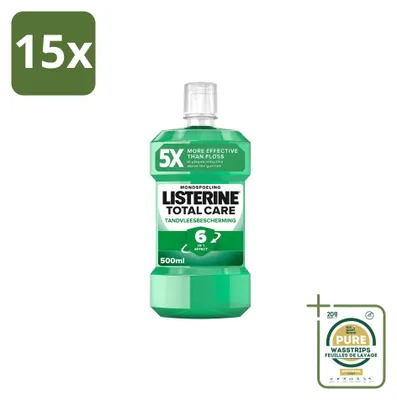 Produktbild von 15 x Listerine Total Care Mundspülung Zahnfleischschutz - 500 ml - Vorratspackung - 15 Stücke