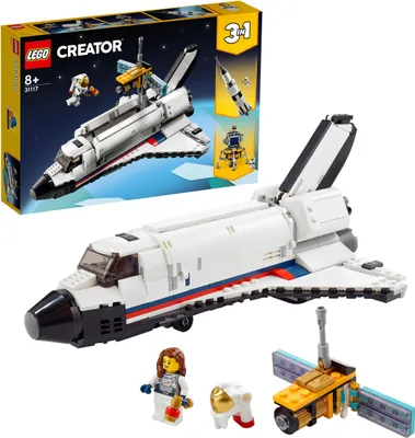 Produktbild von LEGO 31117 3-in-1 Spaceshuttle-Abenteuer Weltraum Spielzeug für Kinder ab 8 Jahren mit Astronauten-Figur