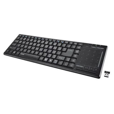 Produktbild von Trust Tacto Wireless Entertainment NL Englisch QWERTY Keyboard