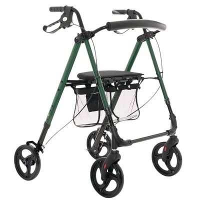 Produktbild von Rehabilitationsstütze mit Sitz und Tasche für Senioren Grün