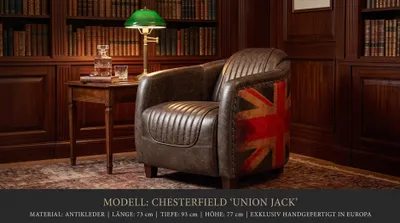Immagine prodotto di Poltrona a sacco con motivo Union Jack, stile britannico, vintage, retrò, design antico