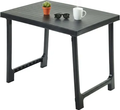 Immagine prodotto di Beechwood - Tavolo da Esterno, 81x56x63h cm Nero Antracite, 6 Posti  Italy