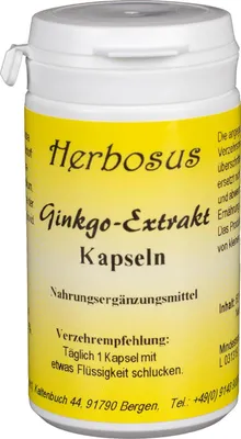 Produktbild von Herbosus Ginkgo Extrakt Kapseln
