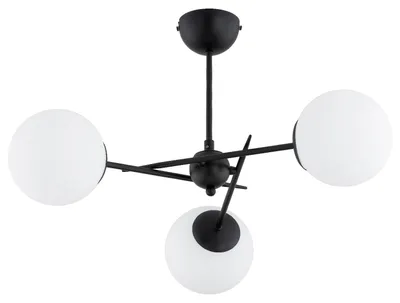 Immagine prodotto di Lampada da soffitto PRIMERY bianco e nero 3xE14x10W in metallo, dimensioni: 35x58x58 cm, IP20, Alfa