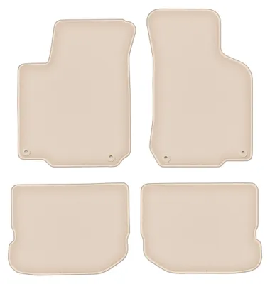 Image de Tapis de sol en moquette pour Skoda Octavia I 1996-2004 (liftback/break/Tour) – jeu 4 pièces, beiges, sur mesure – Wielganizator FORTUNA
