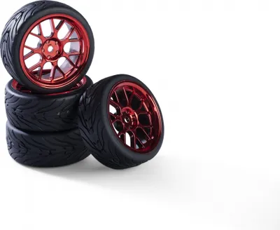 Immagine prodotto di Set di ruote Carson con cerchioni 1:10 Y-Design3 (4) rosso