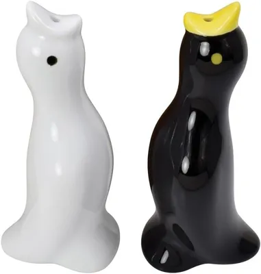 Produktbild von Schwarz-weiße Kuchenvögel als Entlüfter, 2 Stück