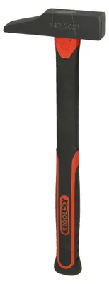 Obrázek produktu pro KS Tools 142.2021, Tesařské kladivo, Ocel, Sklolaminát, Černá, Červená, 28,5 cm, 270 g