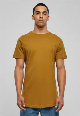 Image de Urban Classics TB638 | Shaped Long Tee T-Shirt pour homme - Couleur : nut - Taille : L