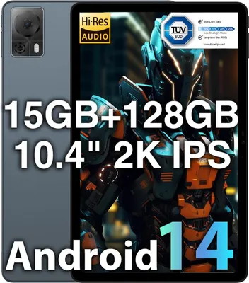 Tablet 10.4 Zoll, Android 13 Tablets PC, 15GB (8+7) RAM + 128GB ROM (1TB TF), T616 Octa-core 2.0GHz, 4G LTE/5GWifi/2k 2000x1200 FHD, 13MP + 5MP