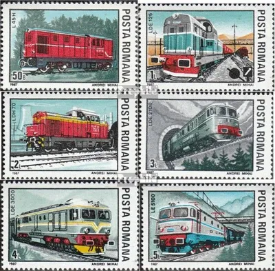 Produktbild von Briefmarken Rumänien 1987 Mi 4366-4371 (kompl.Ausg.) postfrisch Lokomotiven