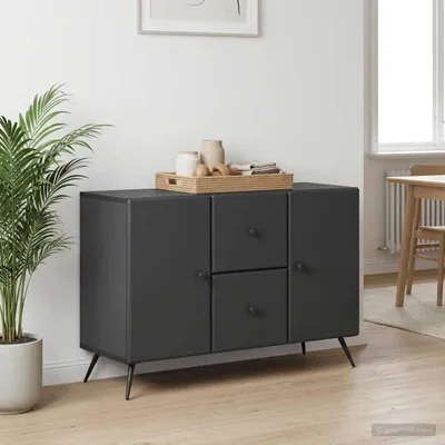 Immagine prodotto di Credenza vidaXL nera 89 x 34,5 x 60 cm in materiale derivato dal legno