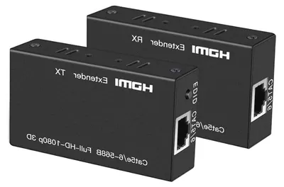 Productafbeelding van HDMI Extender over Ethernetkabel tot 60 meter - Full HD 1080P & 3D - Lossless Transmissie via Cat5e/Cat6