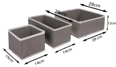 Zdjęcie produktu dla Organizer na bieliznę - zestaw 6 sztuk