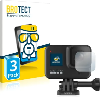 Produktbild von 3x BROTECT Schutzglas für GoPro Hero 8 Black (Linse) Schutzfolie Panzer Folie Glas Display Schutz klar