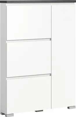 Produktbild von Schuhschrank >Shoelove< in Weiß - 95x130x18cm (BxHxT)