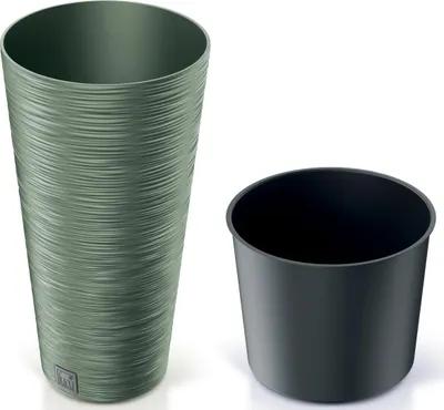 Immagine prodotto di Vaso da fiori da giardino 30 cm rotondo per terrazza a casa giardino verde