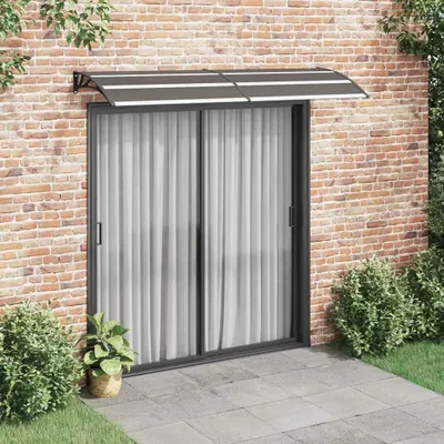Produktbild von vidaXL Vordach Schwarz 240x75 cm PC