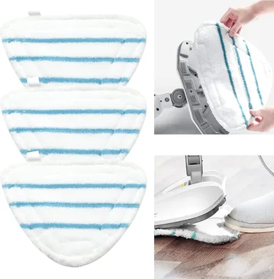Produktbild von Ersatztš¹cher Dampfreiniger Bodentš¹cher Dampfbesen Pad - 3 Stš¹ck Dampfbesen Ersatzpads mit Dreieckigem Ersatztš¹cher Dampfbesen Mop Pads Ersatztš¹cher langlebig fš¹r Dampfreiniger Zubeh?r