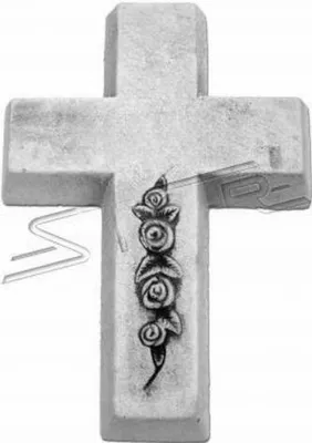 Produktbild von Grabengel Kreuz Schutzengel Grabschmuck Stein Dekoration Figur Statue Skulpturen