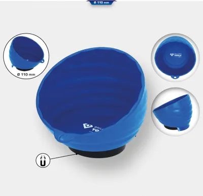 Produktbild von Brilliant Tools Kunststoff-Magnet-Halbschale, Ø 11 cm