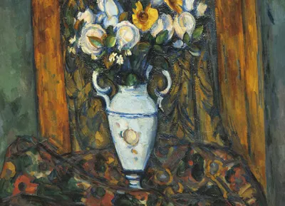 Obrázek produktu pro Plakát 18 x 13 cm Váza s květinami, Paul Cezanne Vintage pro Salon