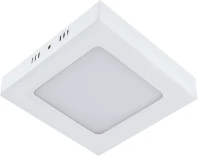 Produktbild von LED Deckenleuchte Aluminium B: 12 cm Weiß quadratisch 4000 K neutralweißes Licht 580 lm Deckenlampe