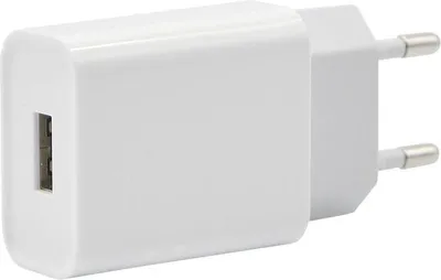 Produktbild von Wandladegerät für iPhone, iPad, Android 1xUSB-A, 2,4A - Weiß