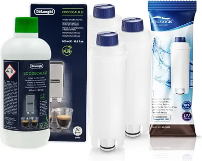 Produktbild von Set für Delonghi Aqualogis AL S002 3 Stk., EcoDecalc Entkalker 500ml 1 Stk