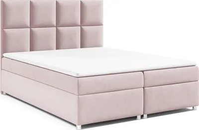 Produktbild von Best for Home Boxspringbett mit Bettkasten Trinity K-2 Bonellfederkern inkl. Topper, mit Lieferung 180x200-Rosa