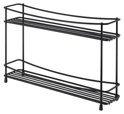 Produktbild von Kumino-2 Lava Gewürzregal, Metall, schwarz, 33x8x21 cm