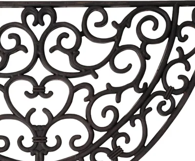 Produktbild von Esschert Design Türmatte Gummi halbrund 68x40cm; RB04