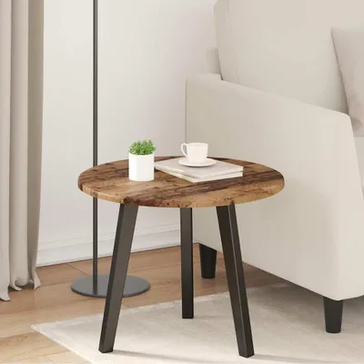 Immagine prodotto di Maison Exclusive - Piano da tavolo in legno di recupero Ø 50 x 1,5 cm, materiale a base di legno