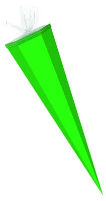 Produktbild von Bastel Schultüte / Länge: 50cm / eckig / Farbe: dunkelgrün