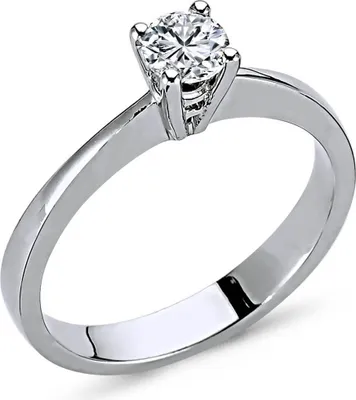 Productafbeelding van 0,31 karaat diamant solitaire ring, meesterwerk, 14 karaat witgoud