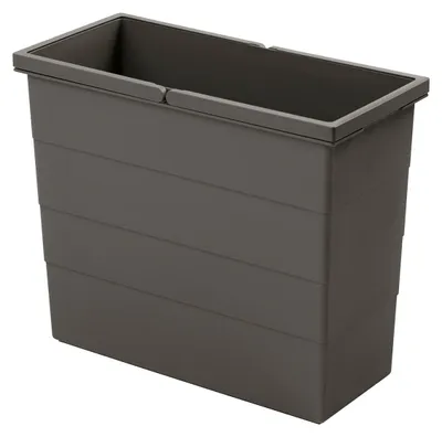 Image de Hailo 21 litres Seau intérieur 1129669 gris foncé 414 x 192 x 350 mm