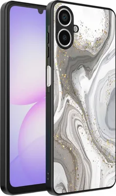 Produktbild von Geeignet für Samsung Galaxy A07 Telefon Fall mit Marmor-Druck - TPU zurück Abdeckung Fall Marmor-Design - Silber - Smartphonica