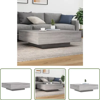 Produktbild von The Living Store Couchtisch Grau Sonoma 100x100x31 cm Holzwerkstoff