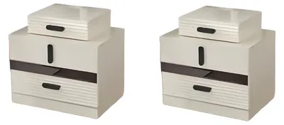Immagine prodotto di Mobili da camera da letto moderni completi 2x comodini Beige Mobili di design