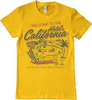 Produktbild von Hotel California T-Shirt - Large - Gold