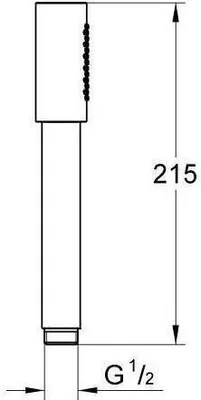 Produktbild von GROHE Rainshower Aqua Stick, Chrom, 1 Stück(e)