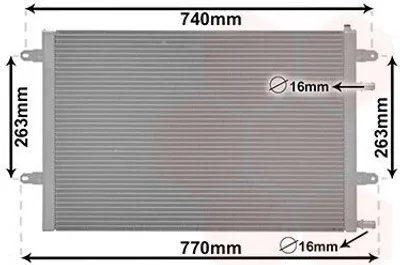 Produktbild von VAN WEZEL 03002417 Kühler Wasserkühler Motorkühler für AUDI A6 Avant (4F5, C6) A6 Limousine (4F2, C6) A6 Allroad (4FH, C6)