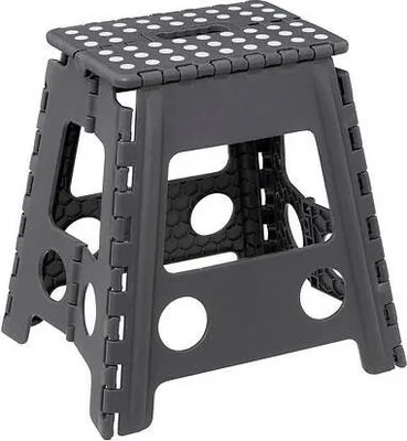 Zdjęcie produktu dla Stołek 1-stopniowy plastikowy 39 cm | szary